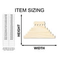 thumbnail image 2 of Unfinished Wood Mayan Pyramid Shape 30" / 1/4", 2 of 3