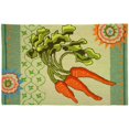 thumbnail image 1 of Home Fires PY-JB096 22 in. x 34 in. Accents Garden Carrots Indoor Rug - Light Green, 1 of 1