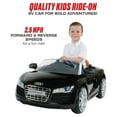 thumbnail image 2 of Rollplay Audi R8 Spyder 6 Volt Battery-Powered Ride-On Vehicle, Black, 2 of 7