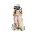 thumbnail image 2 of Loreth, Lanie 15x18 White Modern Wood Framed Museum Art Print Titled - Modern Bunny II, 2 of 4