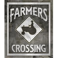 thumbnail image 2 of LightBoxJournal 26x30 White Modern Wood Framed Museum Art Print Titled - Farm Sign_Farmers Crossing, 2 of 4