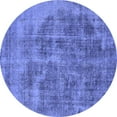 thumbnail image 1 of Ahgly Company Machine Washable Indoor Round Oriental Blue Industrial Area Rugs, 6' Round, 1 of 4