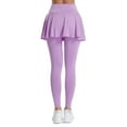 thumbnail image 5 of CONZONE Womens Yoga Skirted Leggings High Waist Athletic Skirt With Leggings for Women Lightweight Stretch Tennis Skirt Gym Workout Yoga Compression Tights, 5 of 5