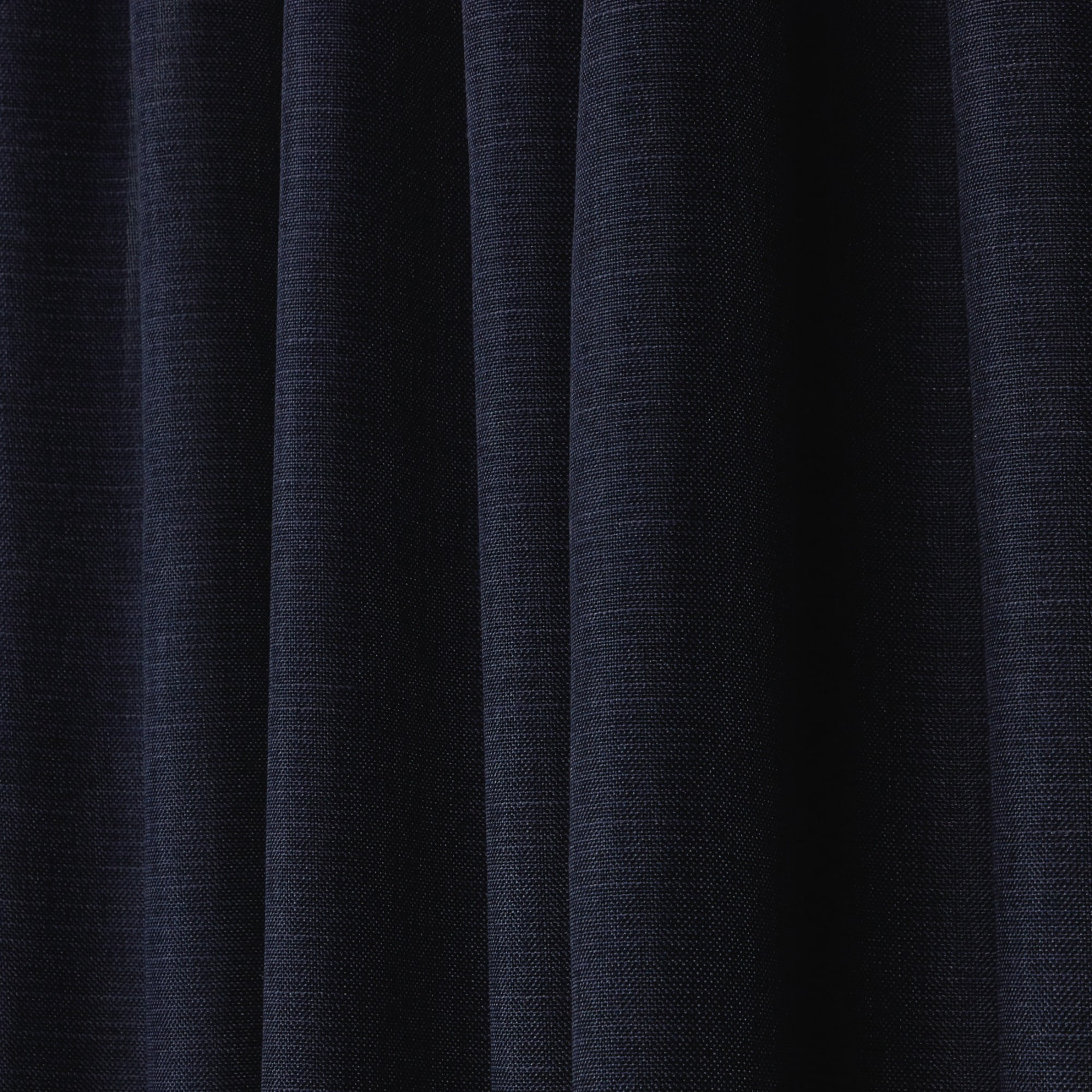 Nicole Miller Faux Linen Slub Textured Hidden Tab/Rod Pocket Top Light Filtering Curtain Panel Pair, 54"x96", Peacoat Blue