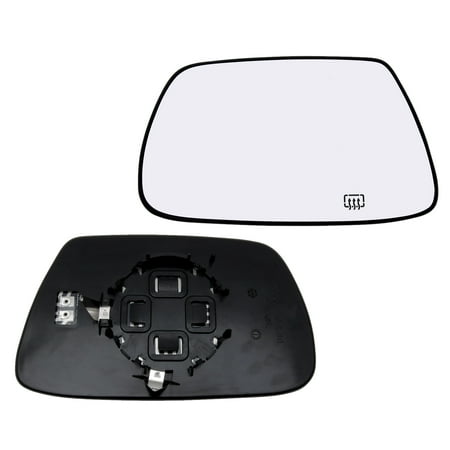 New Replacement Driver Side Mirror Heated Power Glass With Backing For Motor Mount Fits 2005-2010 Jeep Grand Cherokee