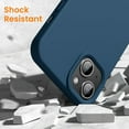thumbnail image 6 of for iPhone 14 Case, iPhone 13 Case Shockproof Liquid Silicone Protective Phone Case with Soft Anti-Scratch Microfiber Lining Ultra Slim Drop Protection Phone Cover 6.1 inch(Cobalt Blue), 6 of 12