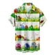 thumbnail image 5 of Camisas de Pascua para hombres, divertidas camisas con estampado de huevos de Pascua, camisas hawaianas de manga corta con botones y bolsillo, ropa para mujer, 5 of 5