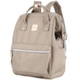 thumbnail image 2 of Mochila himawari 1881-Khaki de lona impermeable con puerto USB de 18 L, 2 of 8