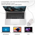 thumbnail image 2 of USB C Mouse,Lightweight Gaming Type C Mouse up to 7200 DPI, Wired Mouse for MacBook Pro Chromebook Laptop PC and More USB Type C Devices (White), 2 of 7