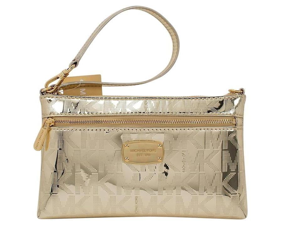 michael kors gold wristlet