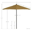 thumbnail image 5 of California Umbrella Venture 9' Bronze Market Umbrella in Wheat, 5 of 5
