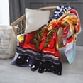 thumbnail image 2 of PHELIKA Christmas Red Truck Golden Retriever Dog 07 All Season Soft Throw Blanket Lightweight Flannel Fleece Blankets 50"x40", 2 of 8