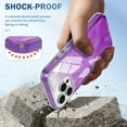thumbnail image 6 of Dteck for iPhone 15 Pro Max Case, Not-Yellowing Full Cover with Built-in Screen Protector, Military Grade Drop Protection Shockproof Phone Case for iPhone 15 Pro Max, Gradient Purple, 6 of 7
