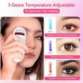 thumbnail image 5 of Heated Eyelash Curler with Temperature Control for Effortless Curling and Long Lasting Styling Results, 5 of 8