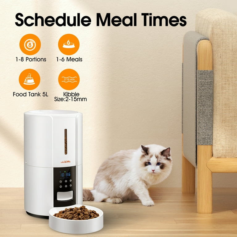 WOpet Automatic Pet Feeder WiFi Cat Feeder with Remote Control