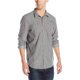 thumbnail image 1 of Buffalo David Bitton Camisa de manga larga con botones para hombre, gris, grande, 1 of 1