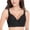 Black, variant on WCJM The color of Pink1 Lace is the best material for summer clothing Womens Lace Gathered Bra Straps Cup Underwear (no Underwire)