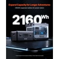 thumbnail image 2 of VEVOR Extra Battery for Portable Power Station, 2160Wh LiFePO4 Extra Expansion Battery with 3 Output Ports for Home Use, Outdoor Camping, Road Trips, RVs, Emergencies, 2 of 9