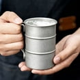 thumbnail image 6 of 350Ml/12Oz Retro Industrial Style Beer Mug 304 Stainless Steel Mug,Distressed Outdoor Camping Cup Travel Drinkware, 6 of 8
