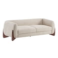 thumbnail image 3 of 82.75Inches Boucle Sherpa Sofa (2Boxes package) - Almond, 3 of 11