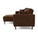 thumbnail image 5 of Sala Modular Sofá Cama Reversible De Lino Chocolate Modelo Avocata, 5 of 9