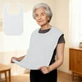 thumbnail image 3 of Waterproof Polyester Dining Bib with Adjustable Straps, Stain-Resistant Feeding Bib for Elderly Care, Reusable Scarf-Style Bib with Pocket for Meals, 3 of 6