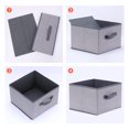 thumbnail image 3 of REGALWOVEN Storage Cube, Storage Bin for Shelves Closet, 1 Pack Collapsible Storage Basket for Organizing Clothes Blankets Grey 11*11*7.9in, 3 of 7
