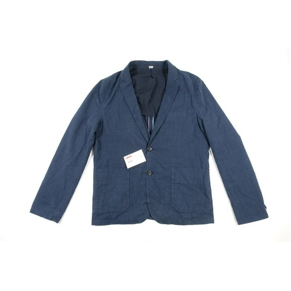 Paul Smith NAVY Plaid Cloth Blazer Sport Coat, US 46