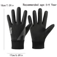 thumbnail image 4 of LIZENG Kids Gloves Winter Waterproof Coating Warm Thick Fleece Touchscreen Anti-Slip for Boys Girls 3-15 Years Cycling School, 4 of 5