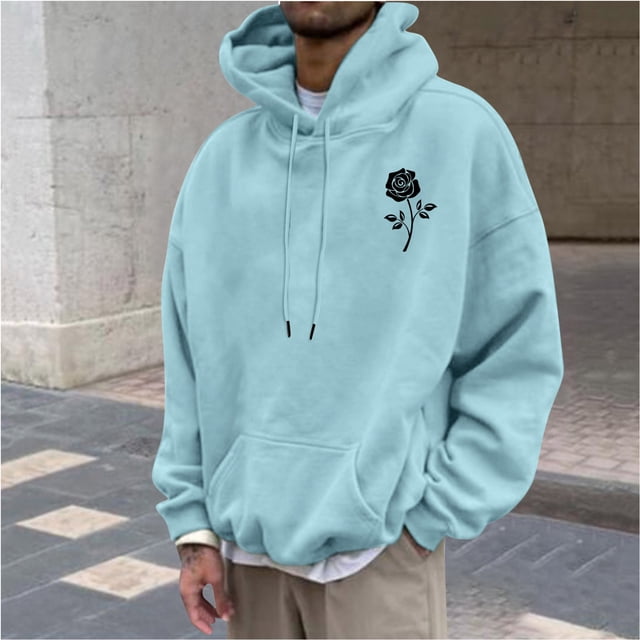 Sudadera con capucha para hombre, sudadera con capucha con letras estampadas, jersey de manga larga, sudadera con capucha para hombre, abrigo de poliéster