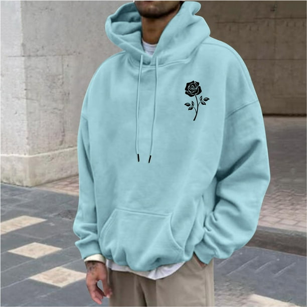 Sudadera con capucha para hombre, sudadera con capucha con letras estampadas, jersey de manga larga, sudadera con capucha para hombre, abrigo de poliéster