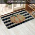 thumbnail image 2 of Pumpkin Door Mat Indoor Entrance Fall Outdoor Rug Doormat, Entry Area Rug Non-Slip Rubber Mat Low Profile Dirt Trapper - Autumn Pumpkin, 17x30 inch, 2 of 6