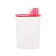 thumbnail image 1 of 1Set Cereal Container Large Pink Plastic Airtight Watertight For Cereal Keeper Container In Kitchens, 1 of 6