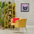 thumbnail image 4 of Stupell Industries Contemporary Whimsical Patterned Cat Black Floating Frame Canvas Art, 18 x 18, by Melissa Averinos, 4 of 8