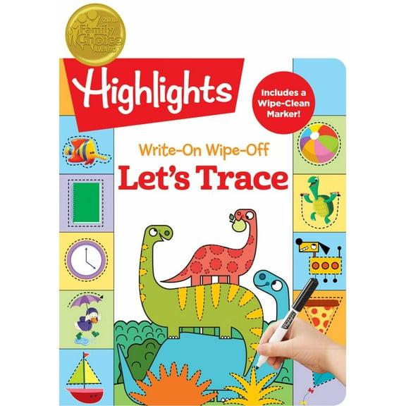 Write-On Wipe-Off Let's Trace: Dry Erase Letter Tracing Workbook for Kids, Wipe Clean Activity Book with Marker (Hardcover)