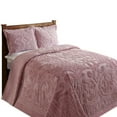 thumbnail image 2 of Better Trends BSAS3PCKIPI Better Trends Ashton Collection 100% Cotton King Bedspread Set in Pink, 2 of 5