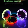 thumbnail image 4 of Wisewang Light Up Ride With Intelligent Sensor Vehicle Cup Holder Coaster Car Coaster With Light type+2, 4 of 6