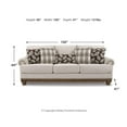 thumbnail image 4 of Harleson Wheat Sofa, 4 of 5