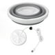 thumbnail image 2 of Lavadora plegable de 5L con vibración ultrasónica, lavadora plegable USB hacia adelante y atrás para el hogar, color gris, 2 of 14