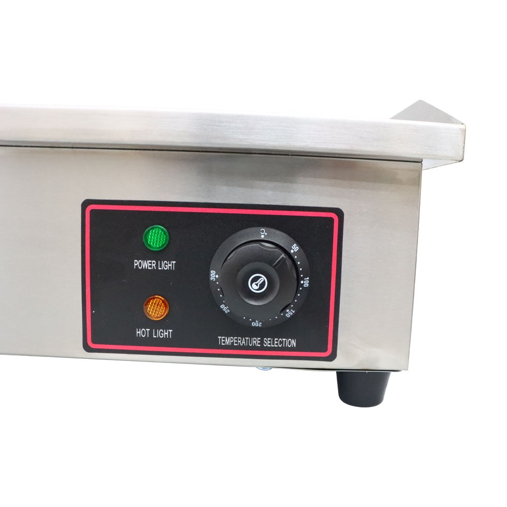INTBUYING Commercial Electric Flat Cooking Griddle Teppanyaki Maker 3000W