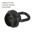 thumbnail image 4 of Unique Bargains 25kg Max Load 30x44mm M10 Thread Ring Shape Female Loop Eye Nut Black 2 Pack, 4 of 5