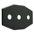 thumbnail image 2 of Westbrass Three-Hole Remodel Cover Plate for Bathtub and Shower Valves, Matte Black, 2 of 6