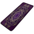 thumbnail image 6 of GZHJMY Kitchen Rugs,Romantic Purple Non Slip Washable Cushioned Carpets Polyester AntiFatigue Comfort Porch Floor Mat Doormat Christmas Decoration, 39"x20", 6 of 7