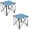 Blue 2pack, variant on ARROWHEAD OUTDOOR 26" Heavy-Duty Portable Folding Table, 2 Cup Holders, Carrying Case, Steel Frame, High-Grade 600D Canvas