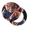 thumbnail image 2 of Saiise Chucky Print Round Bar Stool Covers,Washable Elastic Stool Cushion Slipcover for Dia.12-14" Chair, 2 of 7