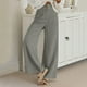 thumbnail image 1 of WILLBEST Pantalones Casuales elegantes para Mujer, de Pana de Color Liso, con Diseño de Doble Botón, Cintura Semielástica, Corte Recto para Primavera y Otoño. Extra Grande, 1 of 4