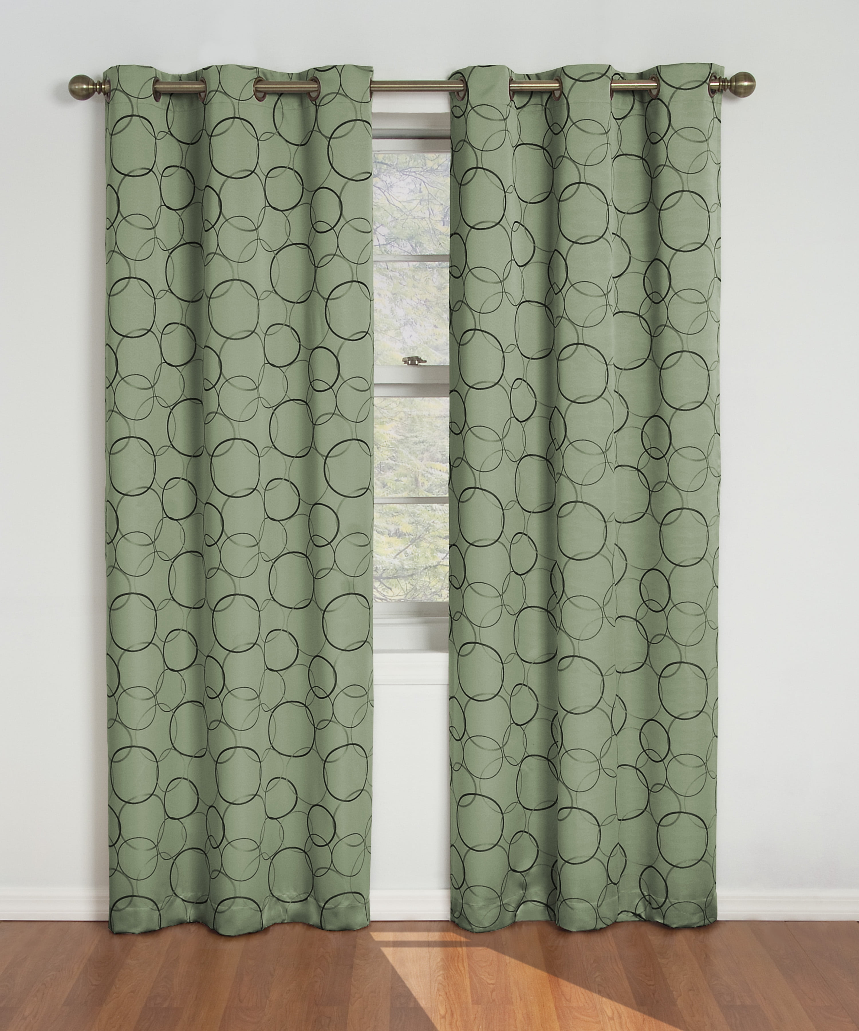 Eclipse Zodiac Blackout Grommet Curtain Panel, Sage, 42 x 84 - Walmart.com