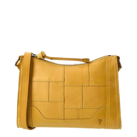 Frye Melissa Zip Leather Crossbody, Yellow