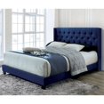 thumbnail image 4 of Furniture of America Seria Transitional Fabric Wingback Cal King Bed in Navy, 4 of 4