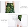 thumbnail image 2 of Tropical Plants Chic Chiffon Women's Beach Dress and Skirt Set for Sunny Days, 2 of 6